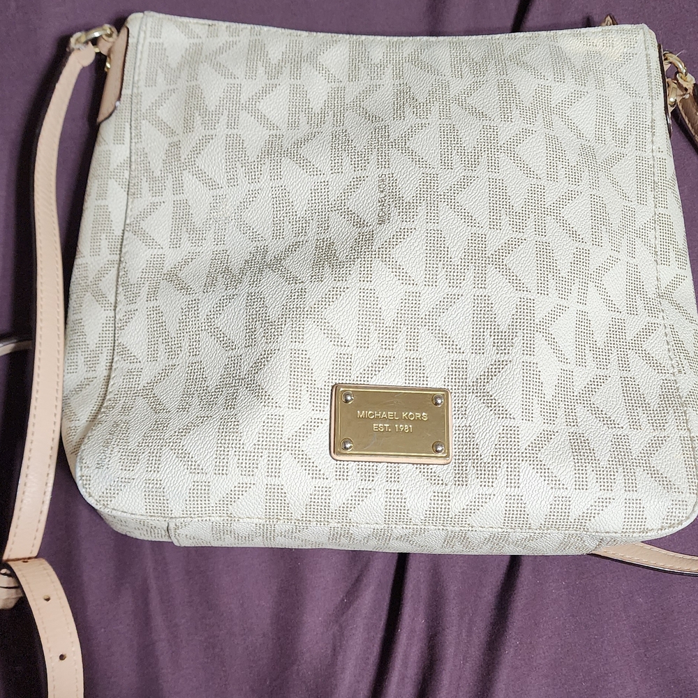 Michael Kors Cream Crossbody Bag